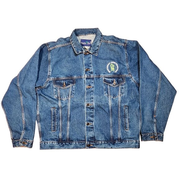 Vintage Monterey Jazz Festival Denim Jacket XL Embroidered Paradise Point - Picture 5 of 10